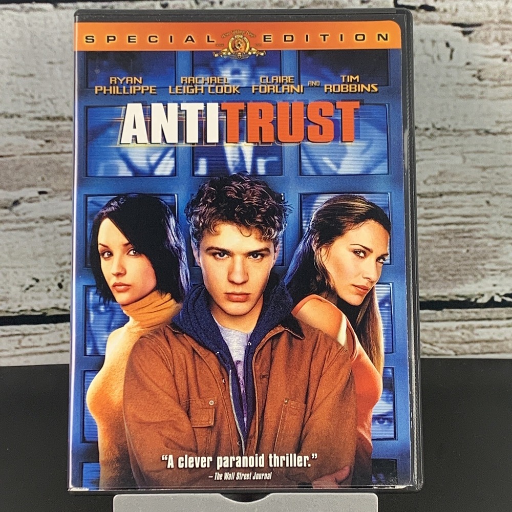 Antitrust (DVD, 2001) Ryan Phillippe, Tim Robbins,‎ Rachael Leigh Cook